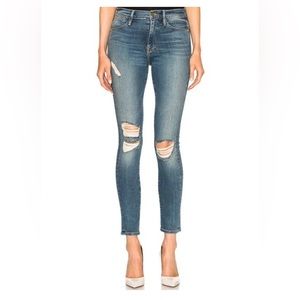 Frame Denim Le High Skinny Jean in Navy Yard